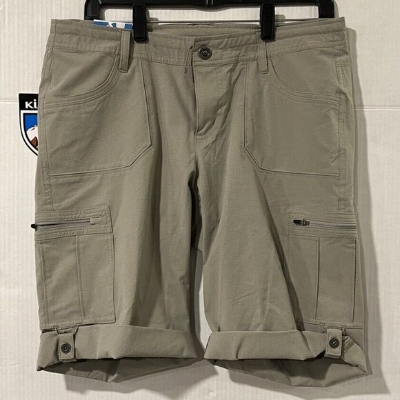 BRAND NEW Kuhl Women's 10 Gray Outdoor Cargo‎ Hiking Shorts - Picture 3 of 4